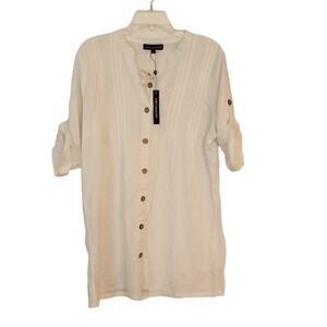 Club Z Collection White Coverup, NWT